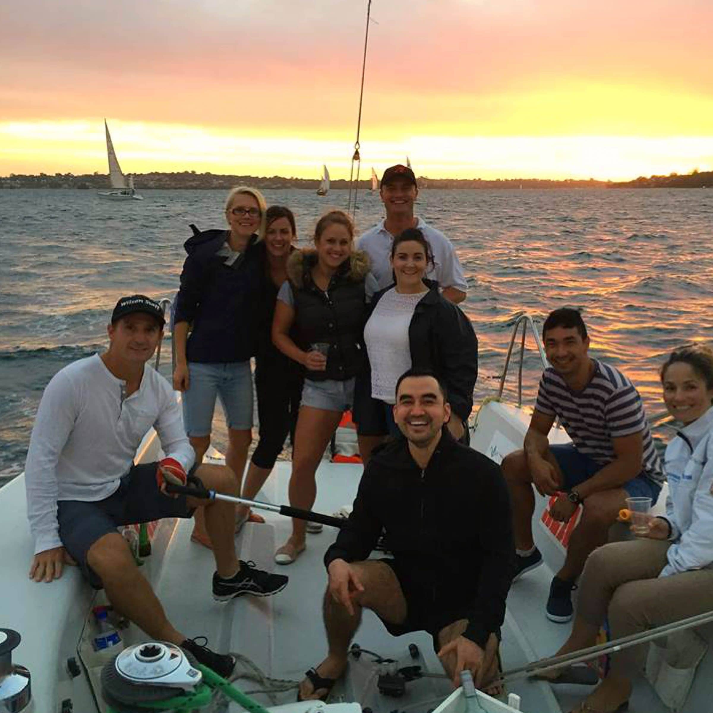 twilight sailing with swan river sailing in perth