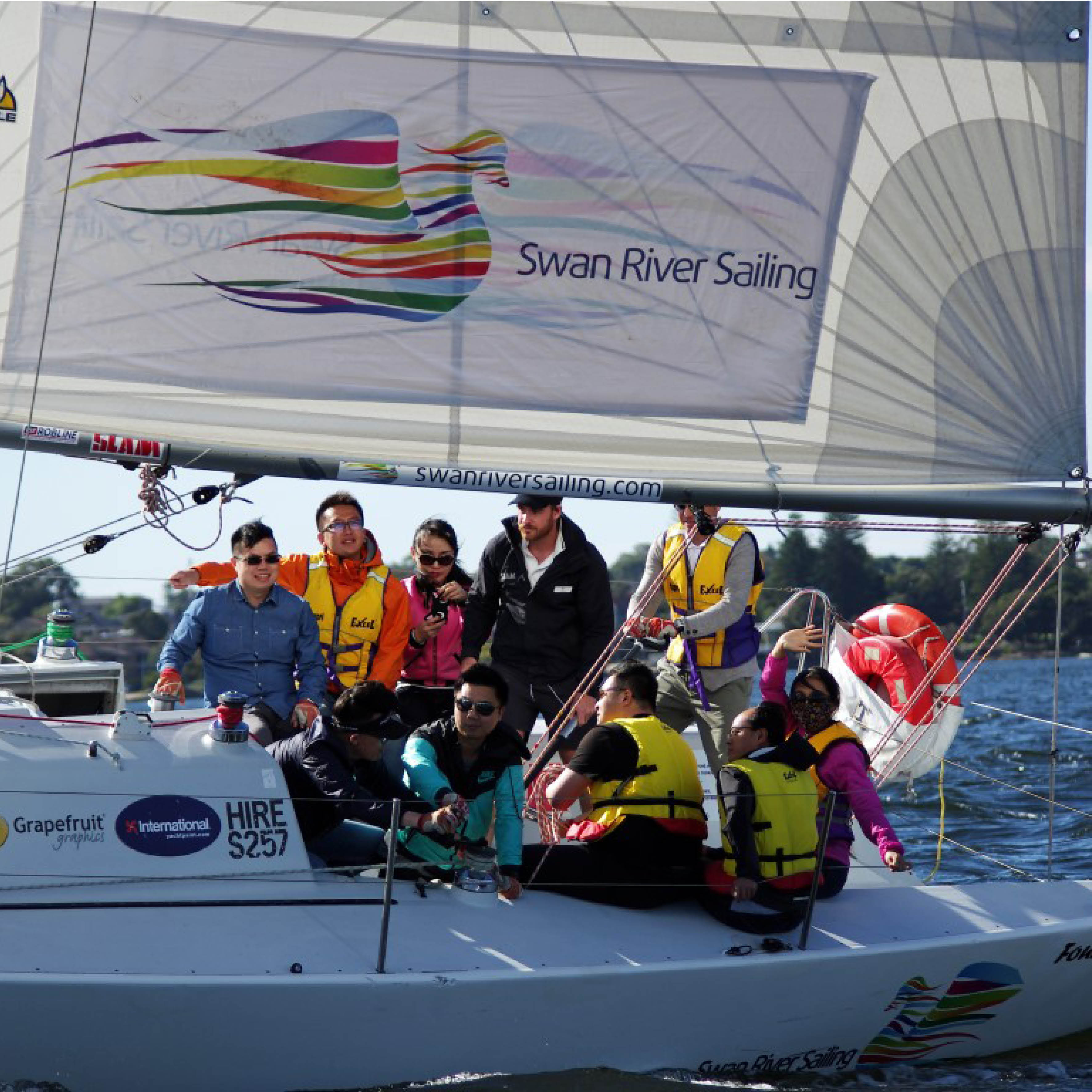 team building and corporate sailing charter in perth