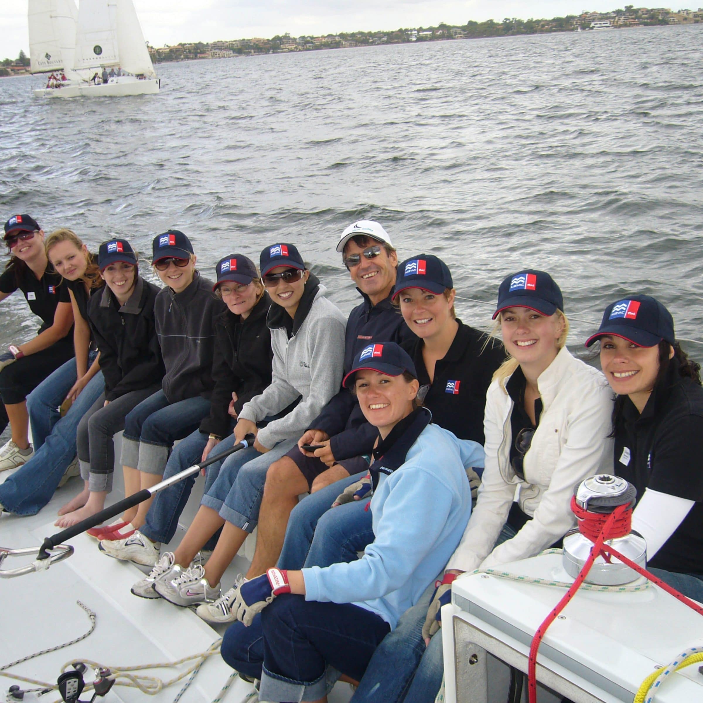 corporate sailing charter with swan river sailing in perth