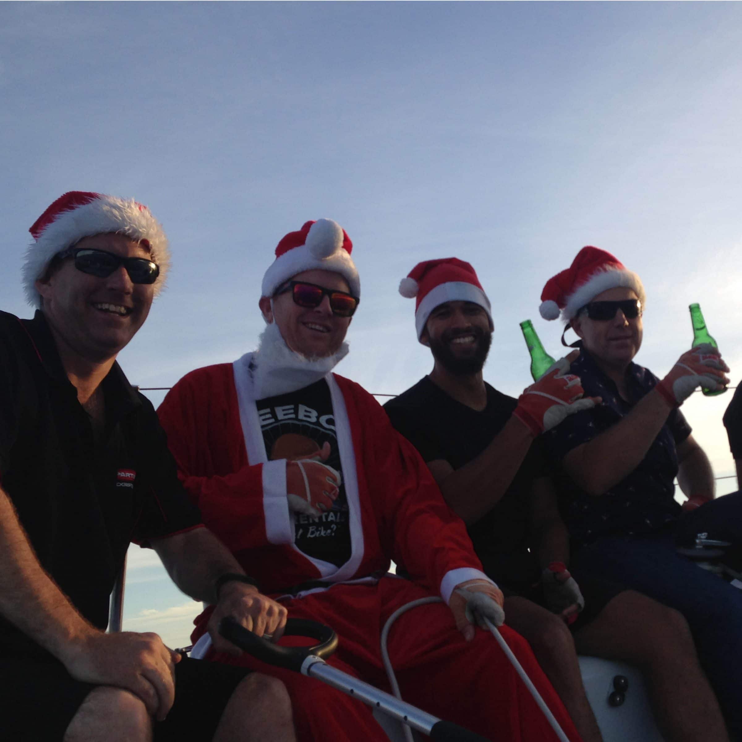 corporate christmas function with swan river sailing in perth