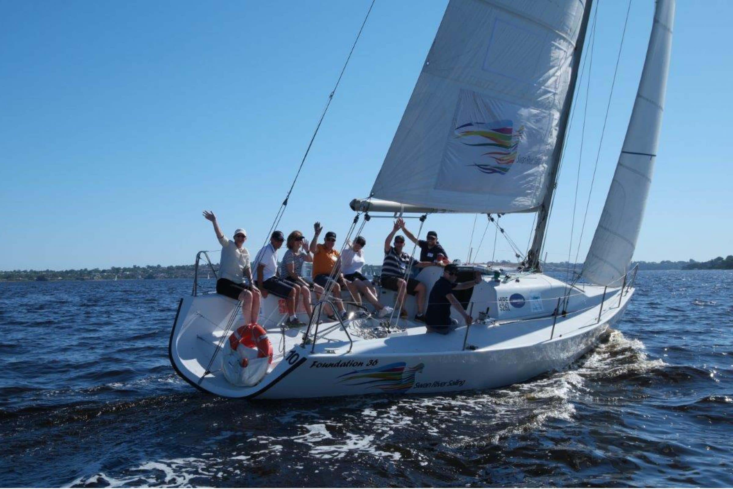 corporate sailing charter with swan river sailing in perth