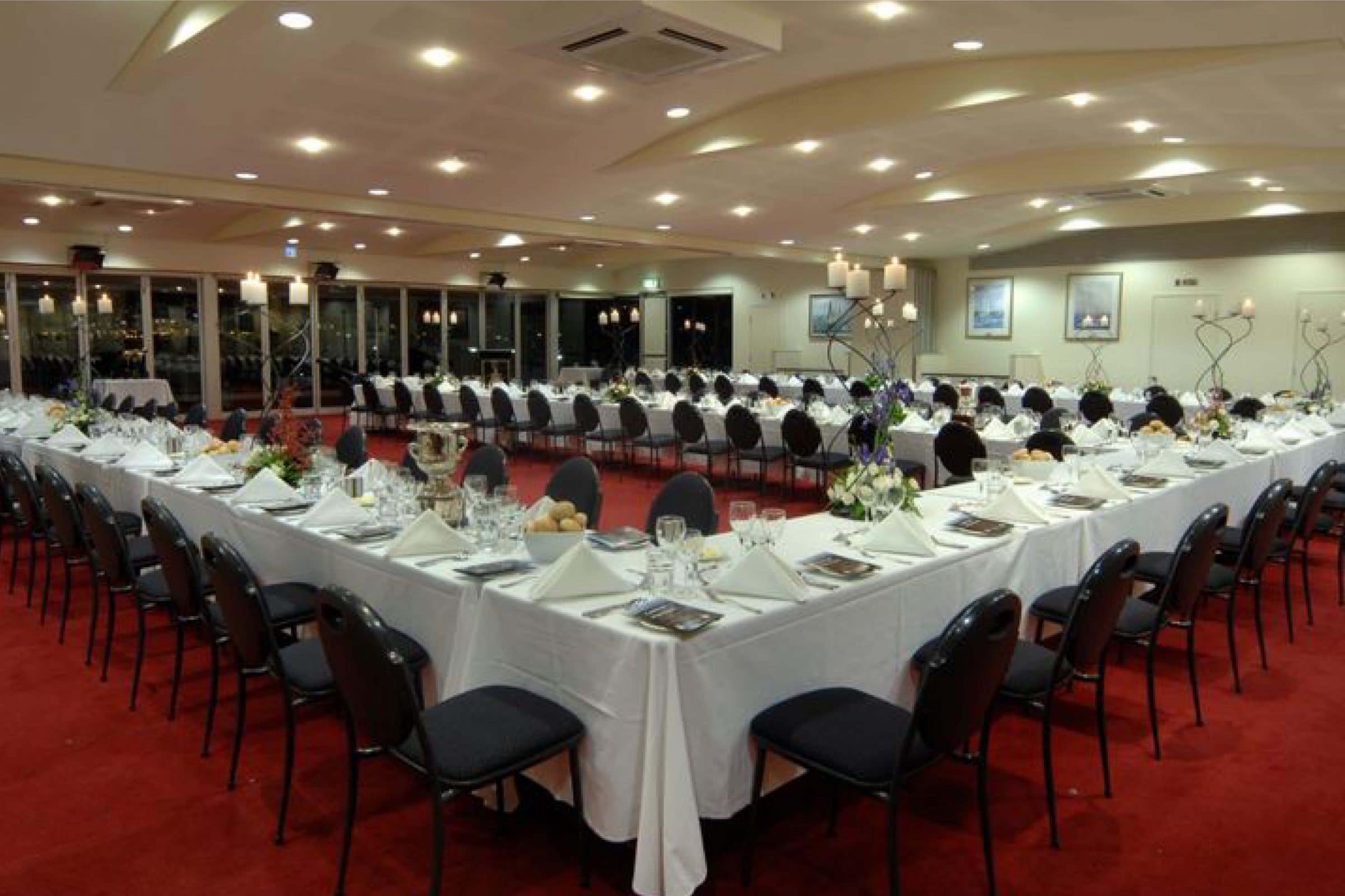 corporate function in the river room at royal perth yacht club