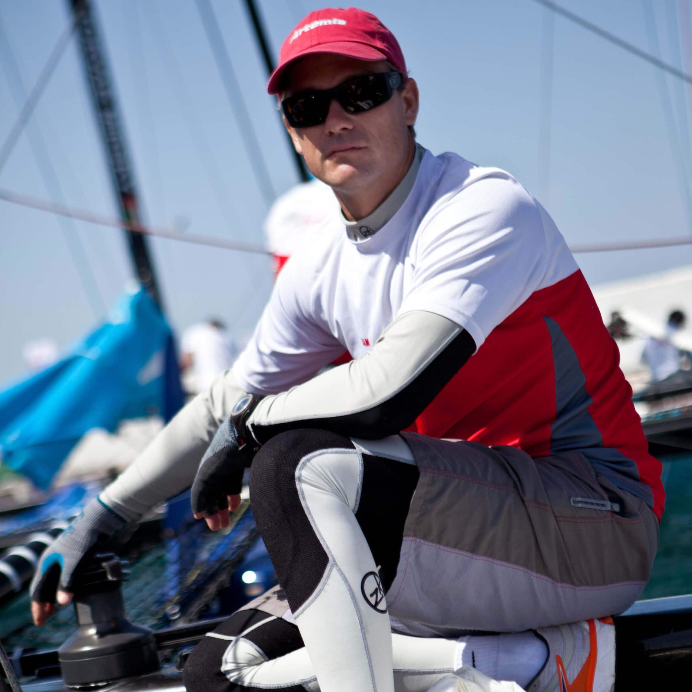 andy fethers americas cup sailor and exective officer of swan river sailing for team building programs