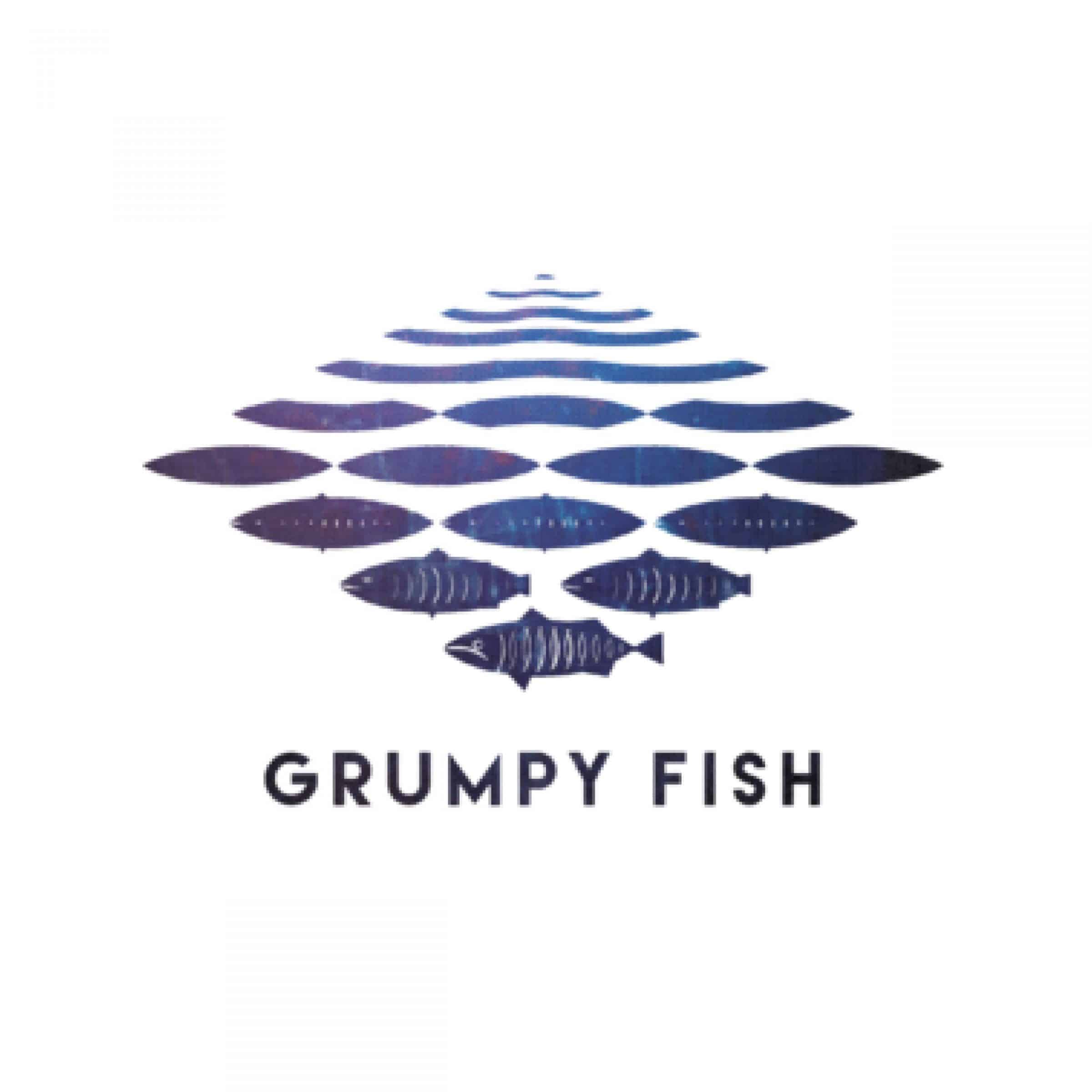 grump fish distillery logo